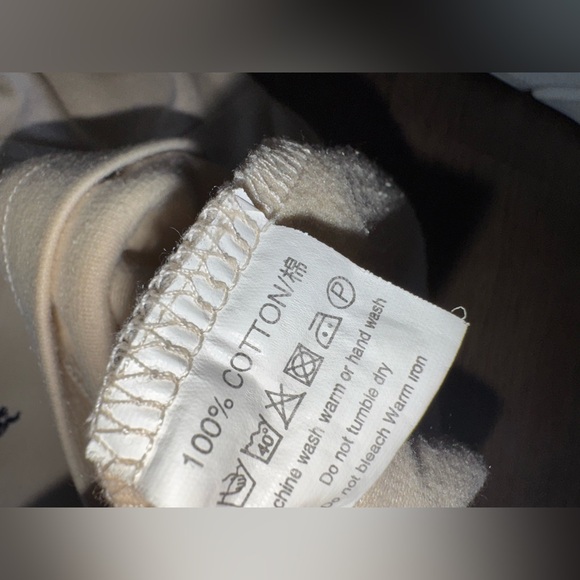 Vintage Burberry London Nova Check Cream Long Sleeve 100% Cotton Polo Shirt Sz M - Picture 14 of 16